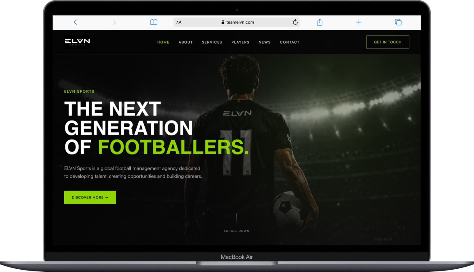 Football Agency Website