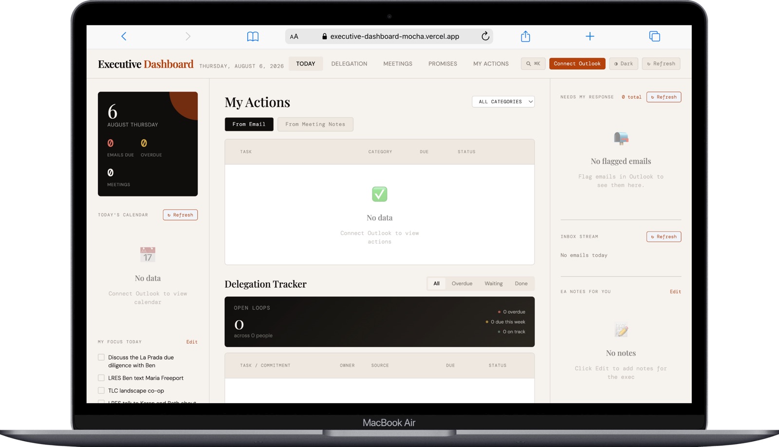 AI-Powered Executive Dashboard